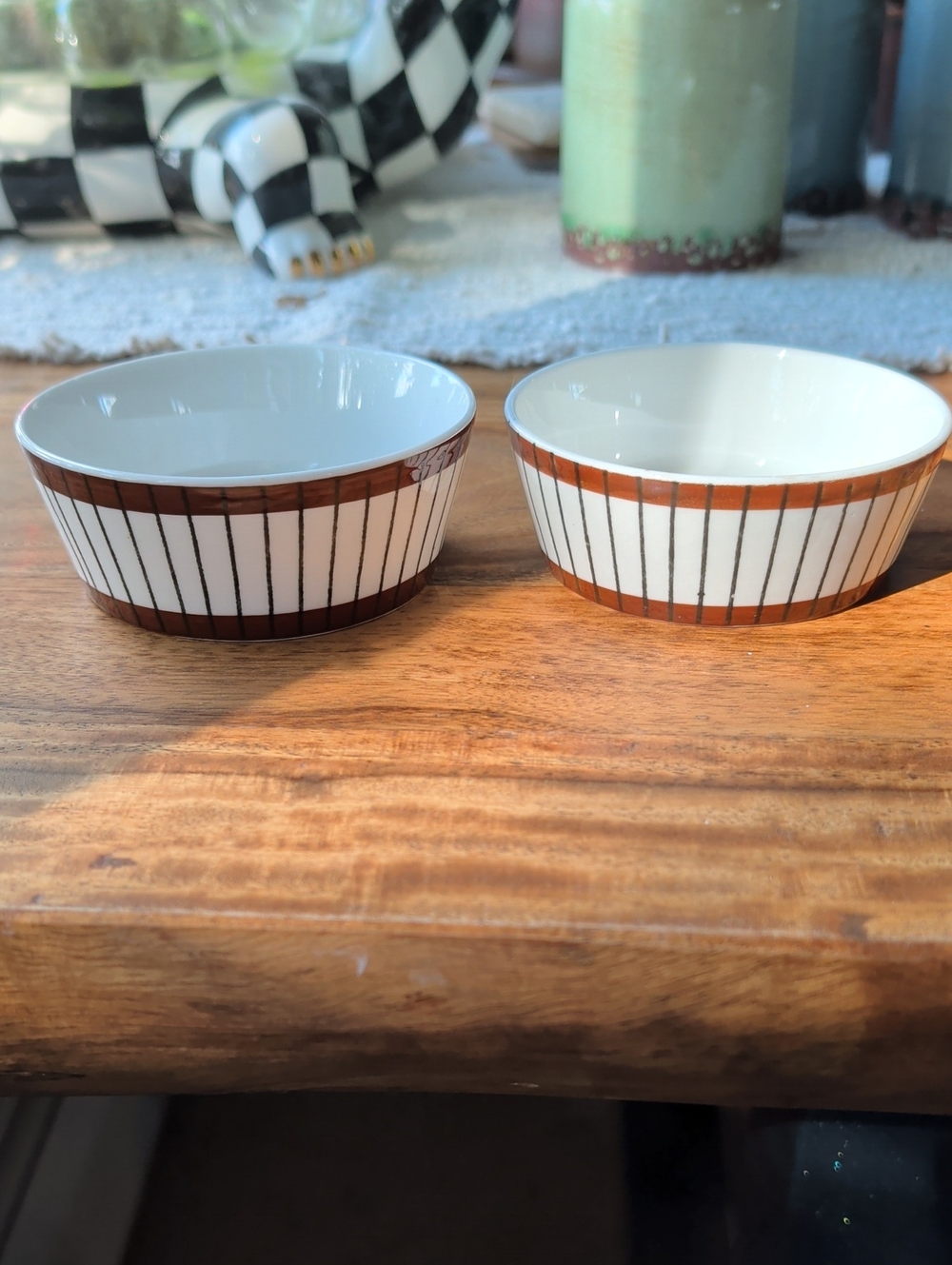Set Of 2 vintage Gustavsberg "Spisa Ribb" bone china piece from Sweden